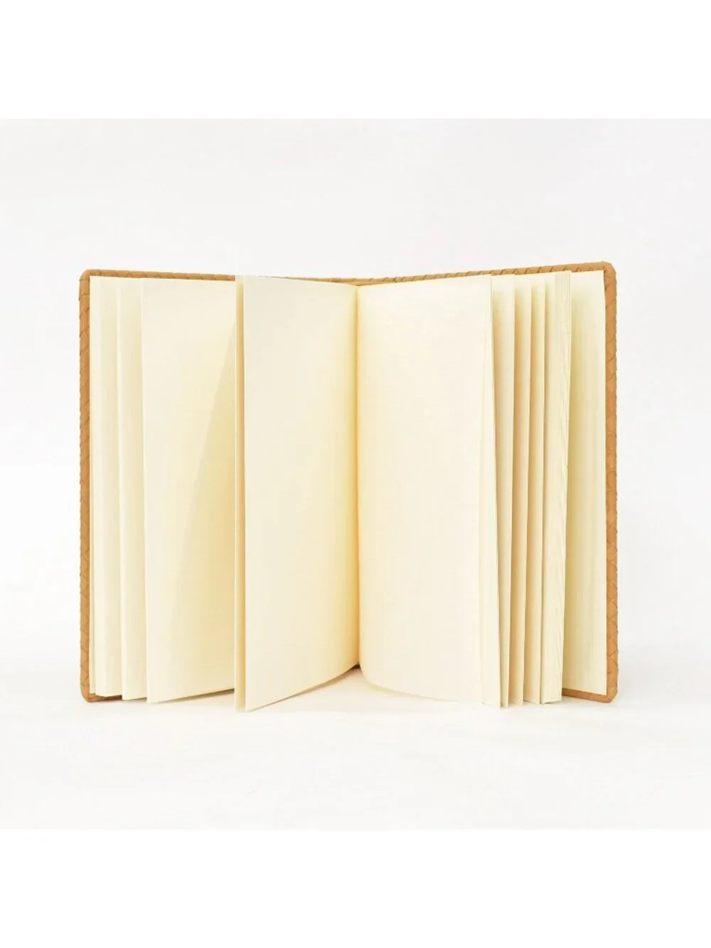 Bottega Veneta Vintage Notebook Intrecciato Leather Beige Brown Agenda